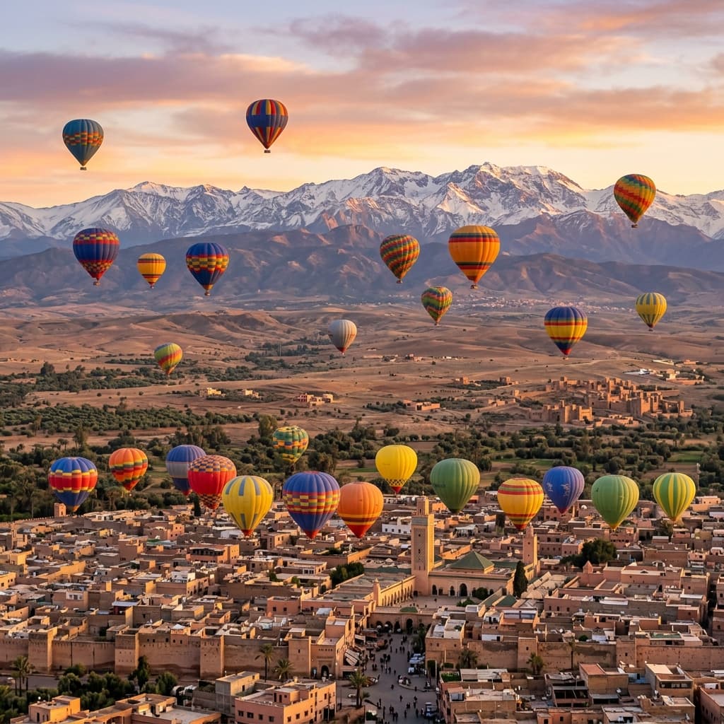 Hot Air Balloon over Marrakech - Image 3
