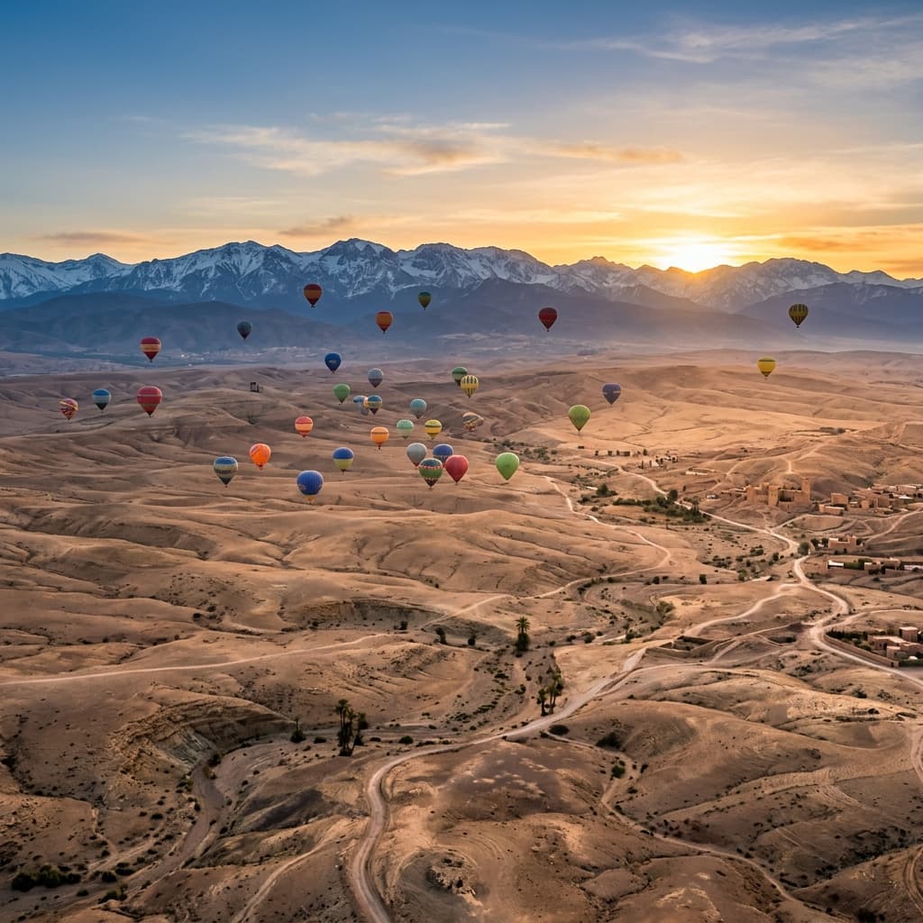 Hot Air Balloon over Marrakech - Image 1